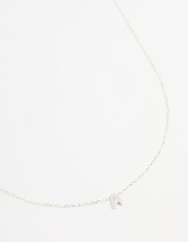 Sterling Silver Initial A Necklace
