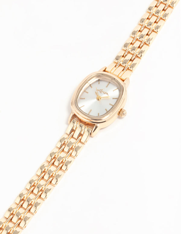 Gold Small Oval Watch