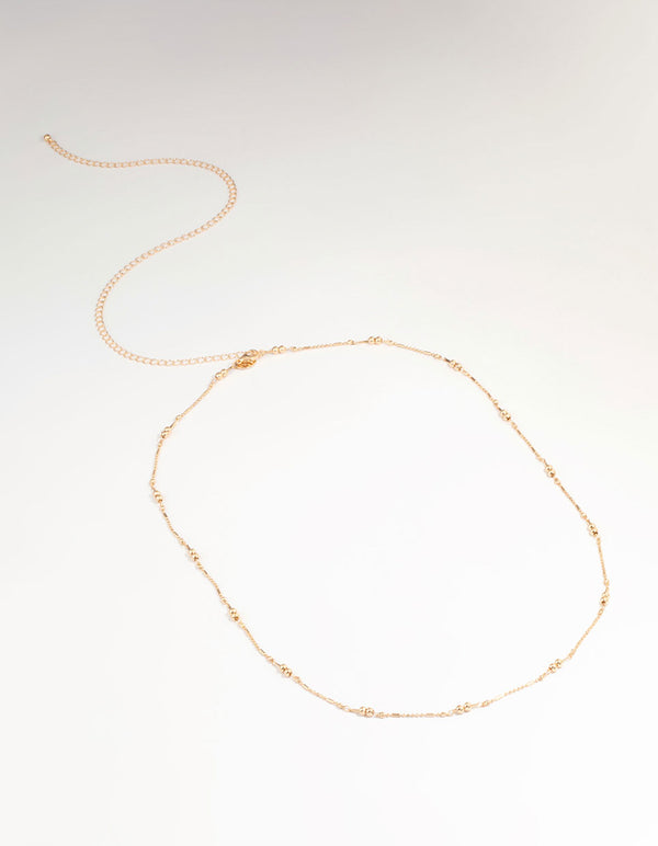 Gold Ball Fine Waist Chain