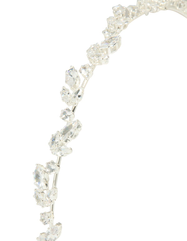 Silver Wavy Vine Headband