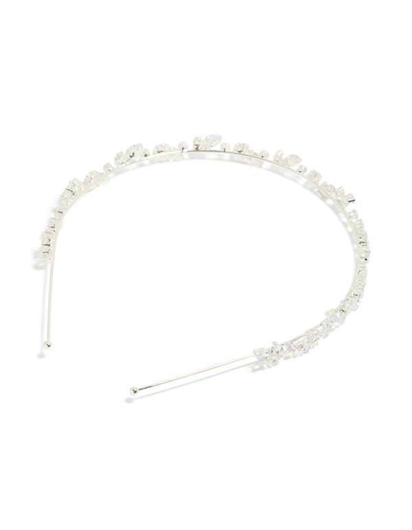 Silver Wavy Vine Headband
