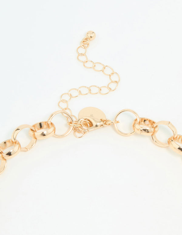 Gold Shell Statement Necklace