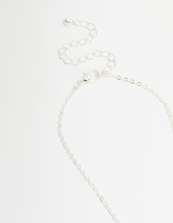 Kids Silver Mermaid Heart Locket BFF Necklaces 2-Pack