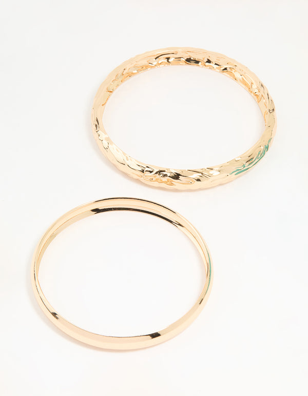 Gold & Blue Bangles 3-Pack