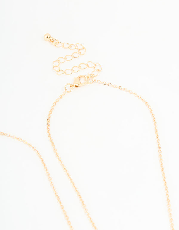 Kids Gold BFF Necklace & Earrings Pack
