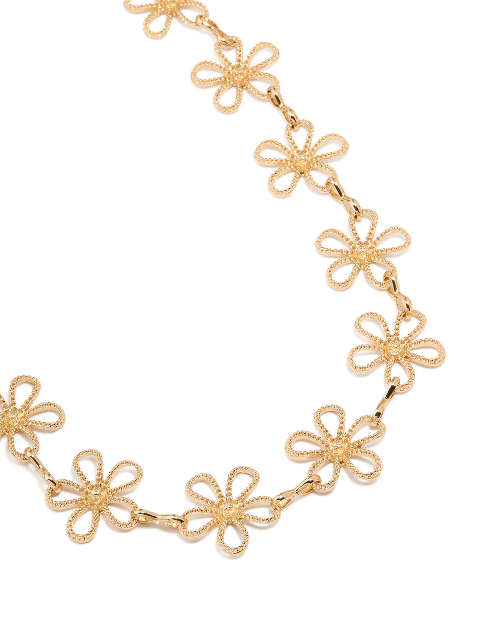 Gold Daisy Outline Belt