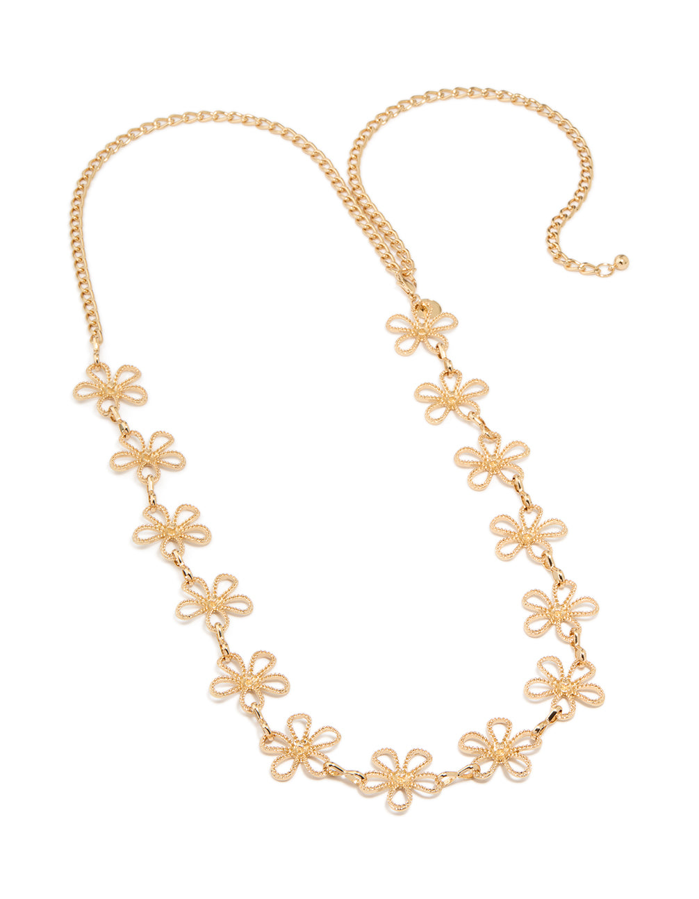 Gold Daisy Outline Belt