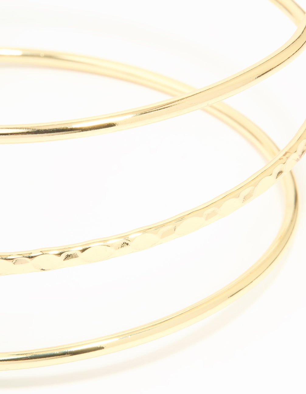 Gold Plated Textured Wrap Arm Cuff