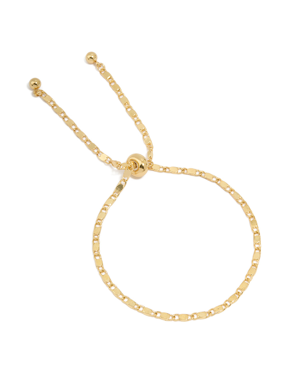 Gold Plated Link Chain Toggle Bracelet