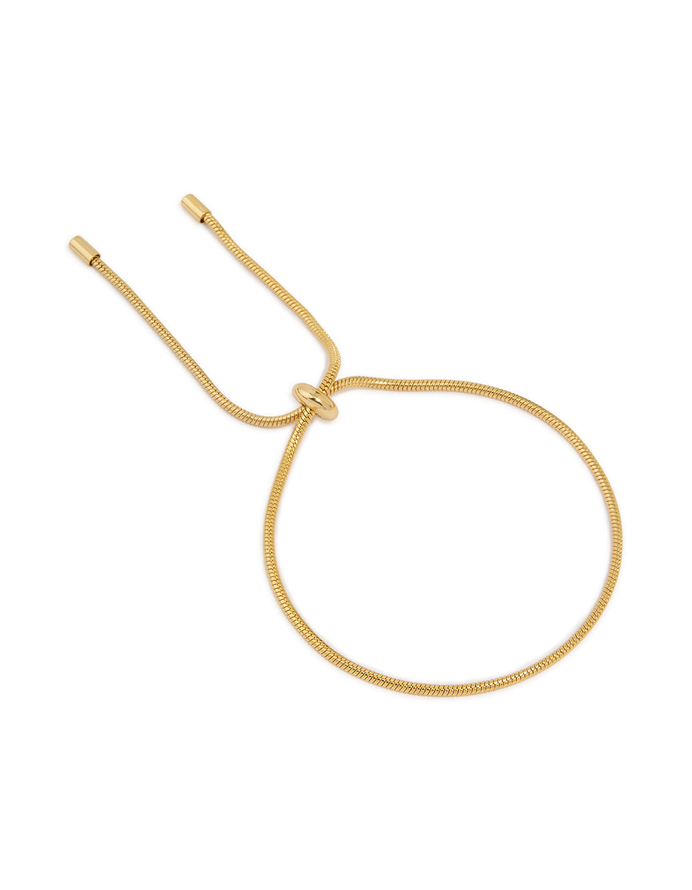 Gold Plated Plain Twisted Chain Toggle Bracelet