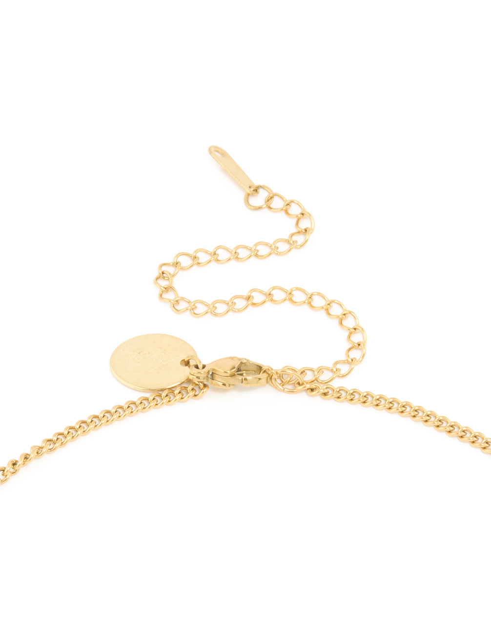 Waterproof Gold Plated Stainless Steel Cancer Circle Zodiac Sign Necklace