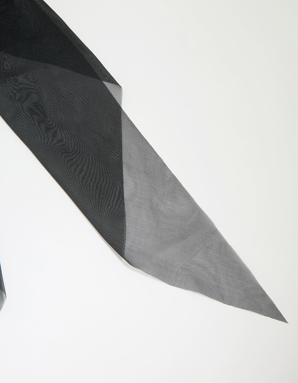 Black Opaque Fabric Drop Bow Hair Clip