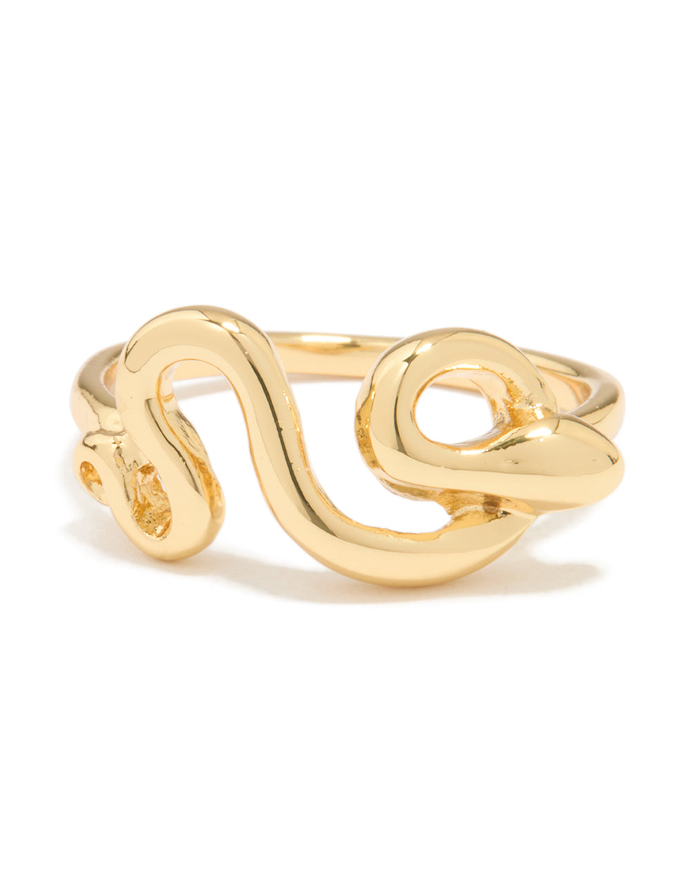 Gold Plated Swirl Loop Ring