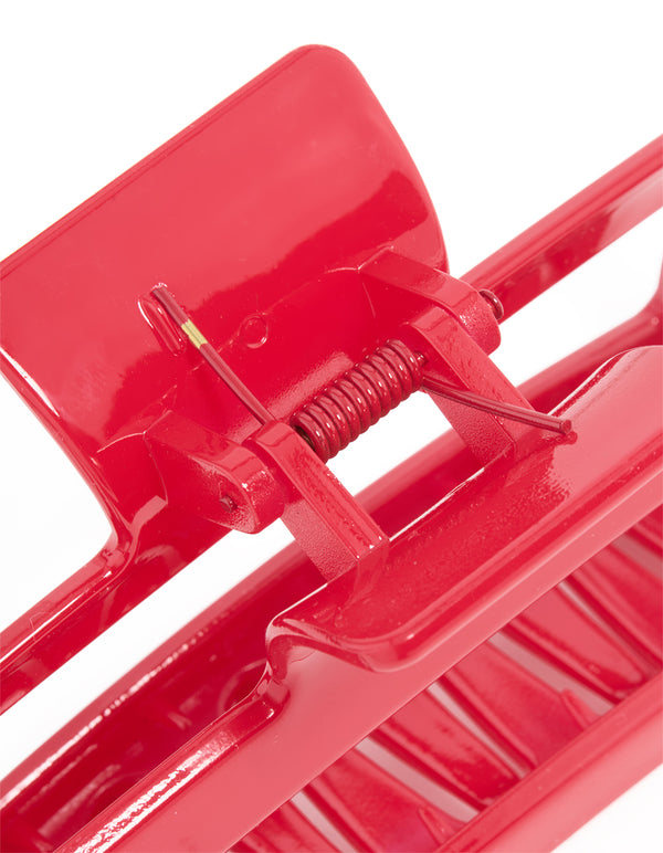 Red Shiny Extra Large Coated Claw Clip