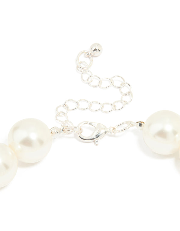 Silver Pearl Necklace