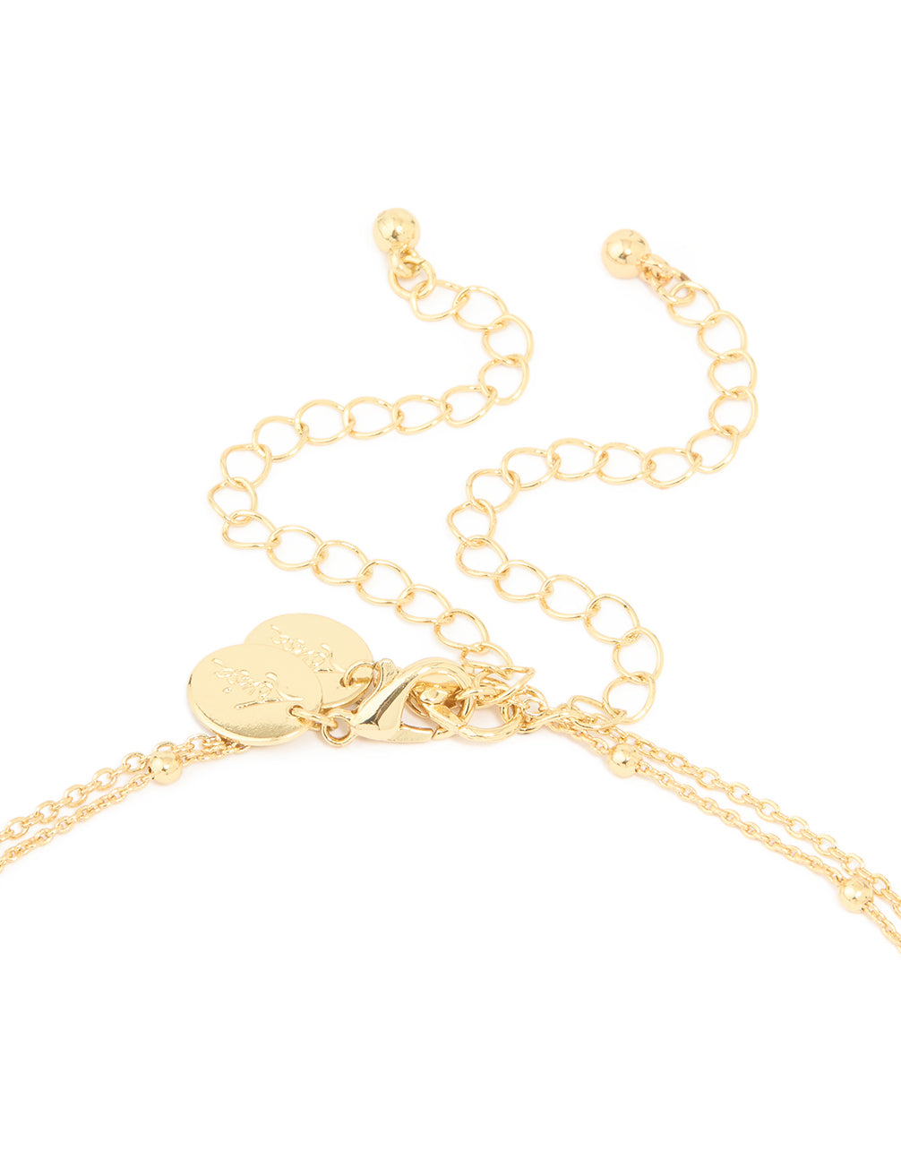 Gold Plated Celestial Charms Layered Necklace
