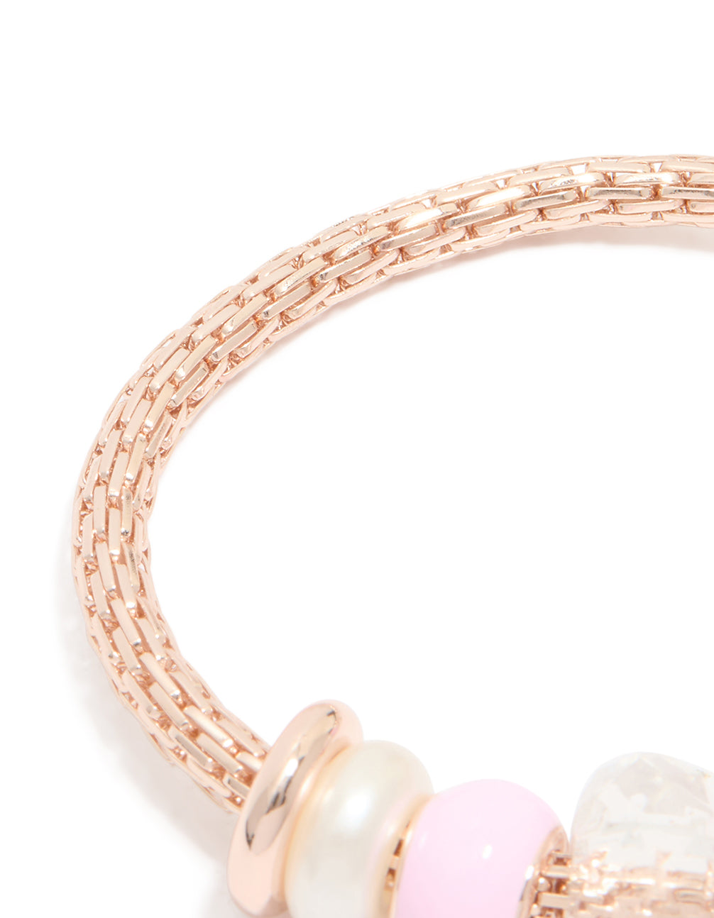 Kids Rose Gold Cloud Stretch Bracelet & Ring Set