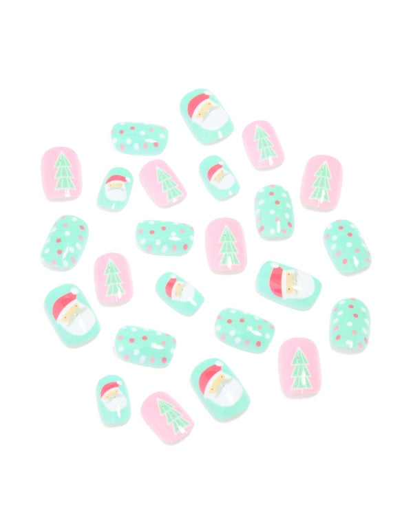 Santa & Festive Tree Press-On Nail Set