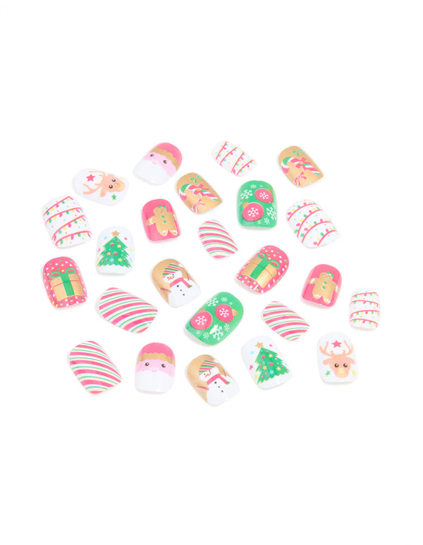 Snowman & Bauble Press-On Nail Set