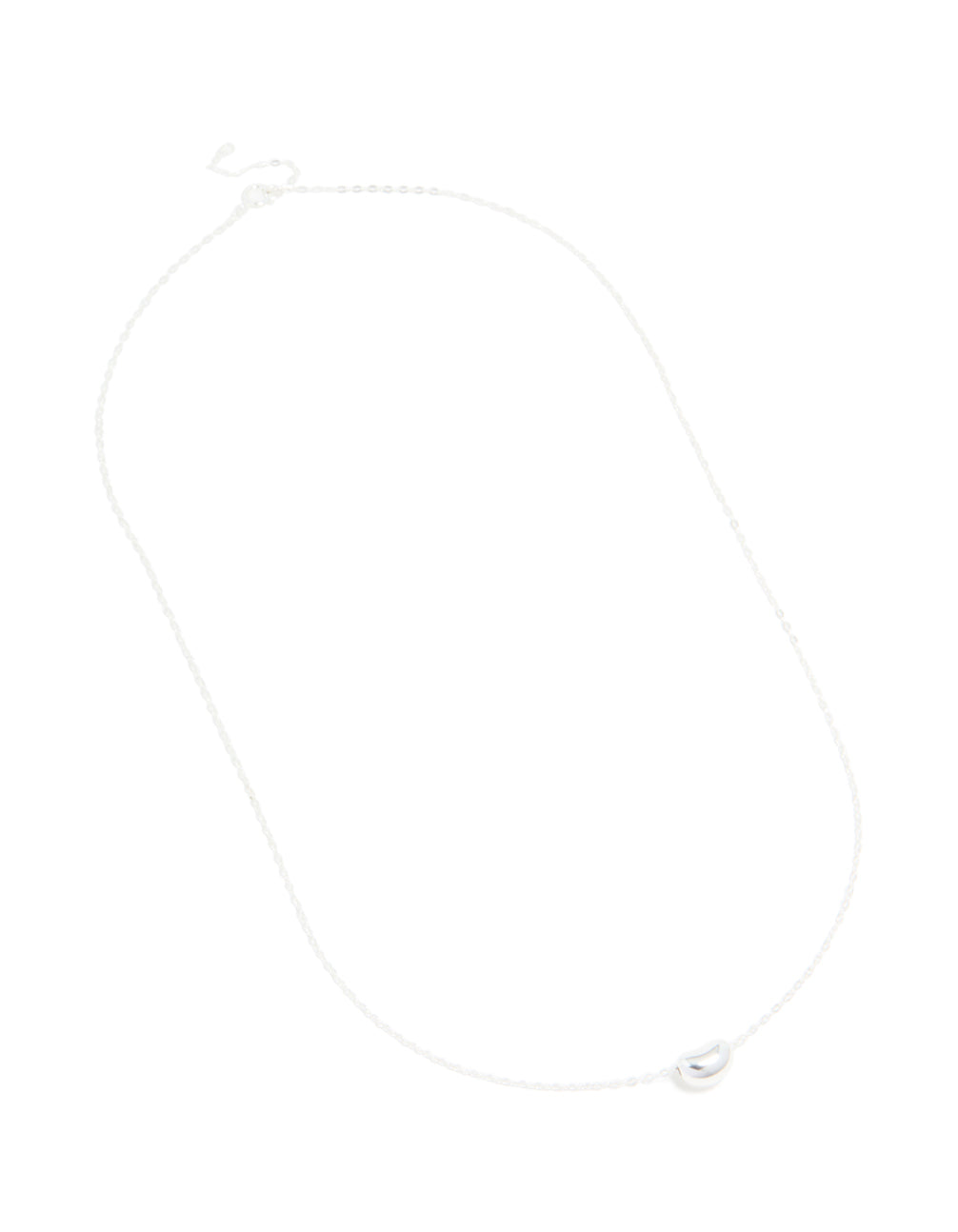 Sterling Silver Pebble Pendant Necklace