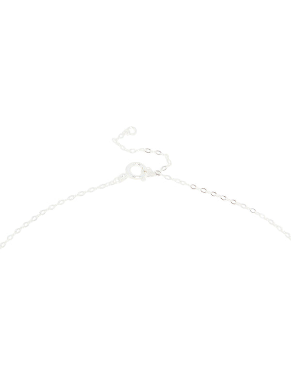 Sterling Silver Pebble Pendant Necklace