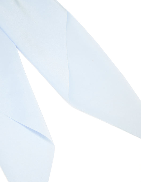 Light Blue Fabric Bow Clip