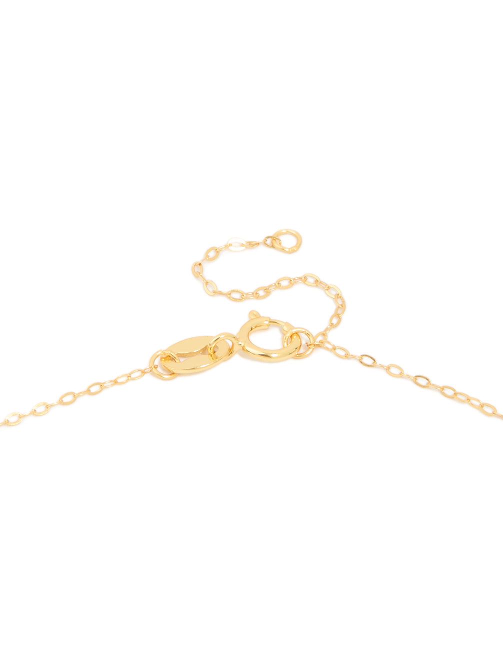 Gold Plated Sterling Silver Cubic Zirconia Key Necklace