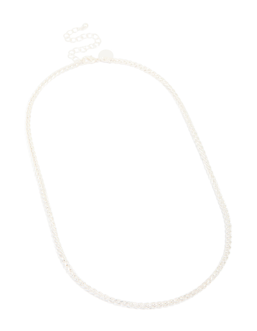 Silver Wheat Chain Necklace