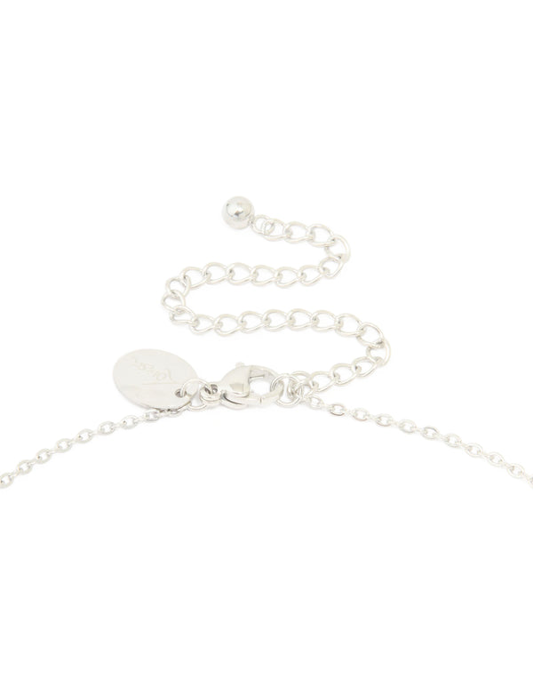 Waterproof Stainless Steel Large Bubble Letter A Necklace