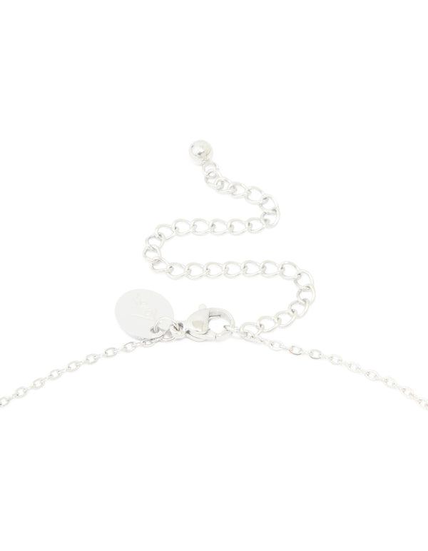 Waterproof Stainless Steel Large Bubble Letter J Necklace