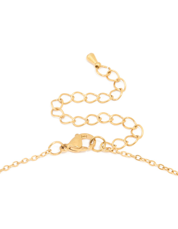 Waterproof Gold Plated Stainless Steel Angel Number 888 Necklace