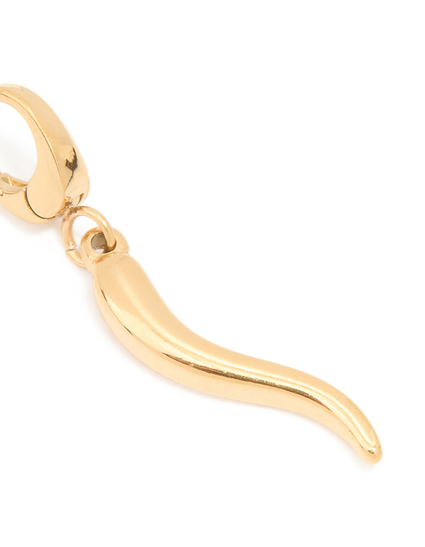 Waterproof Gold Plated Stainless Steel Chilli Charm