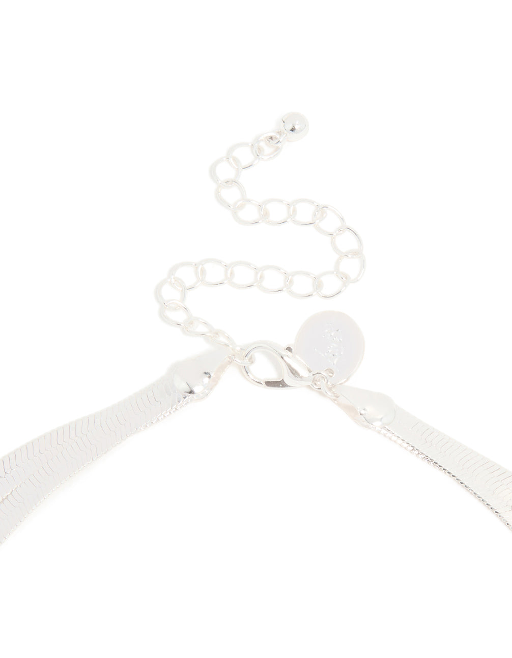 Silver Thick Snake Chain Layered Necklace