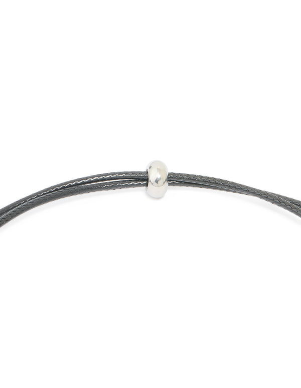 Waterproof Stainless Steel Large Bubble Letter T Cord Necklace