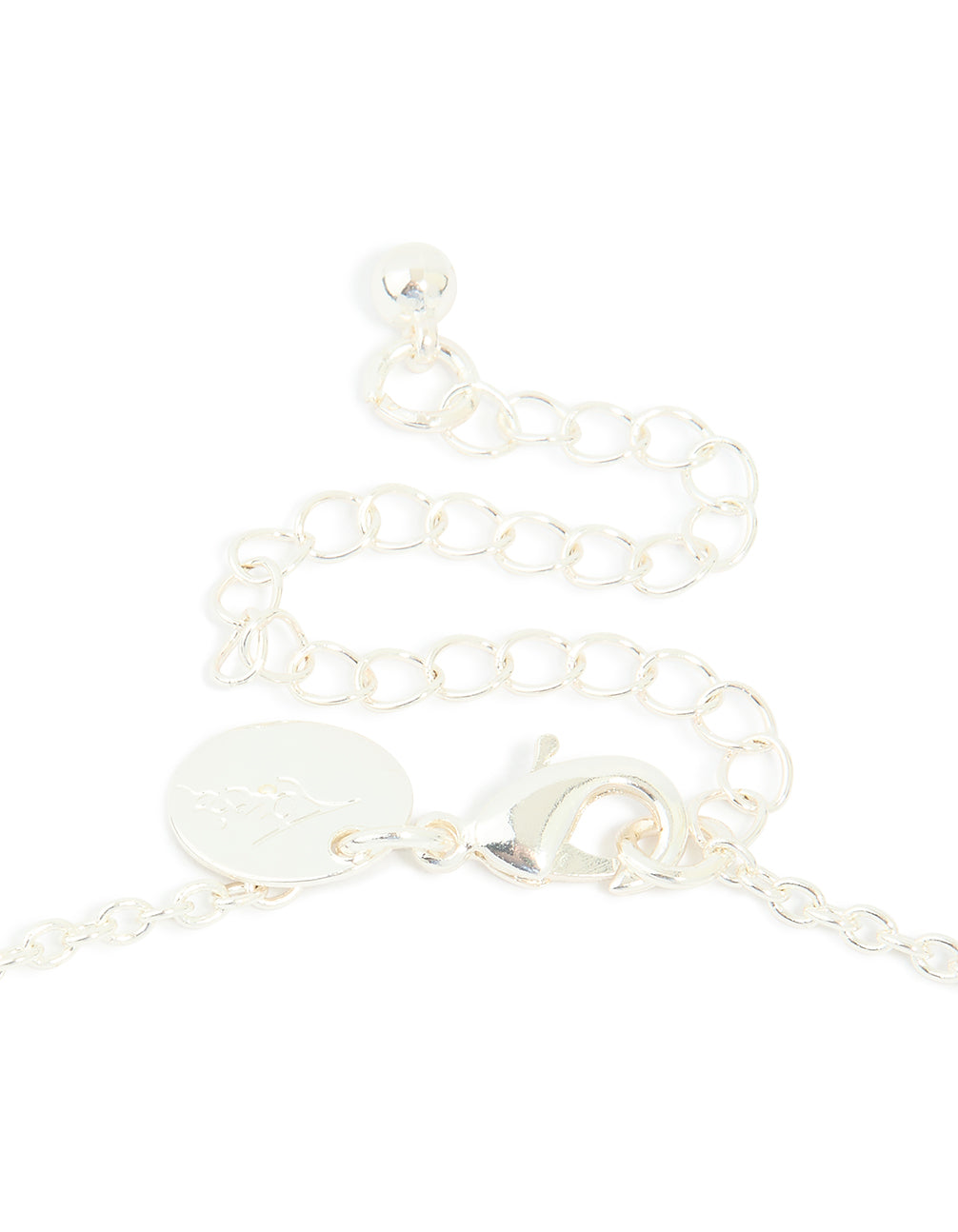 Silver Plated Cubic Zirconia Twisted Pearl Pendant Necklace