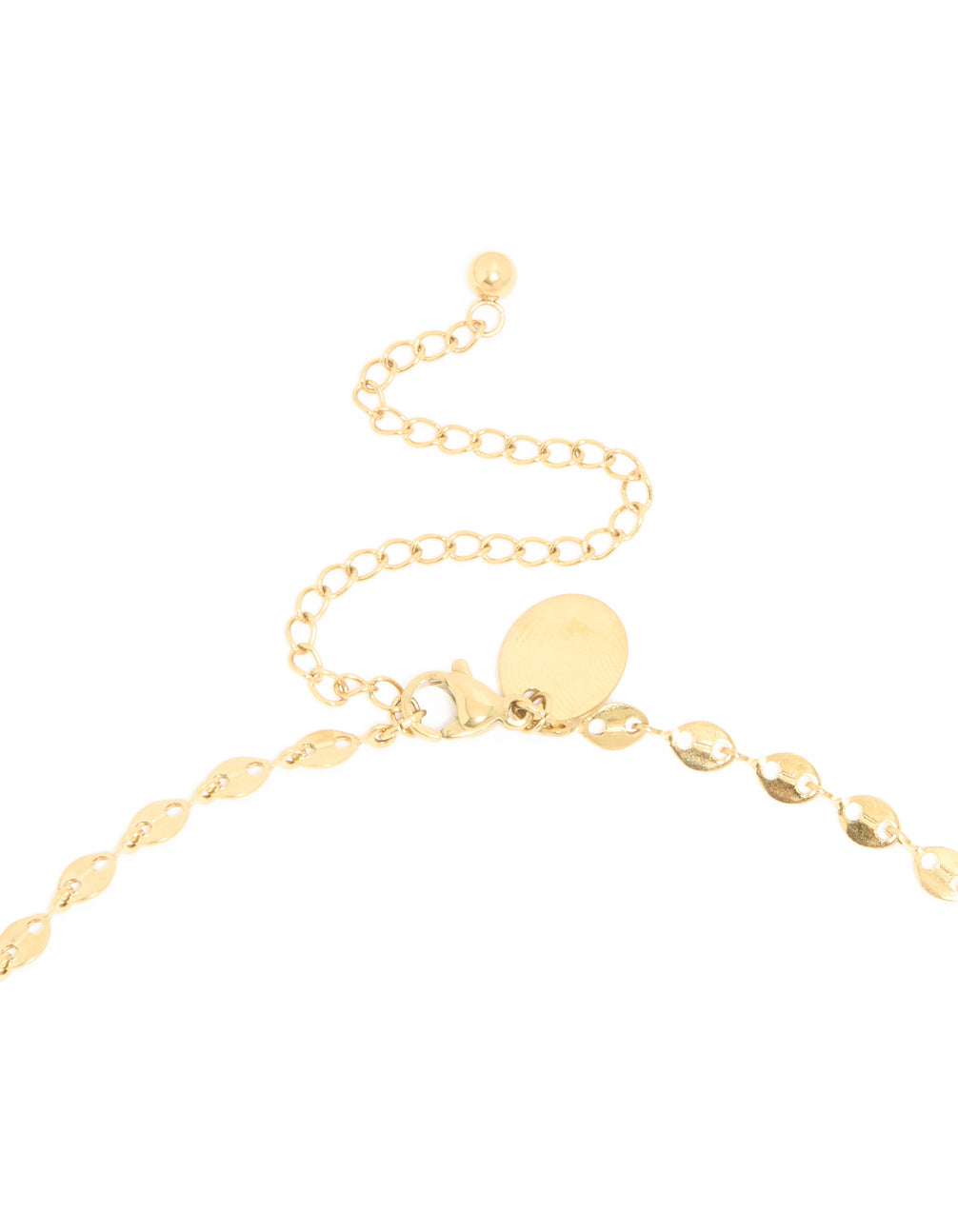 Waterproof Gold Plated Stainless Steel Marina Chain Y-Necklace