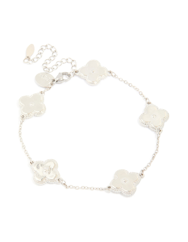 Mens Waterproof Stainless Steel Classic Clover Chain Bracelet - Lovisa
