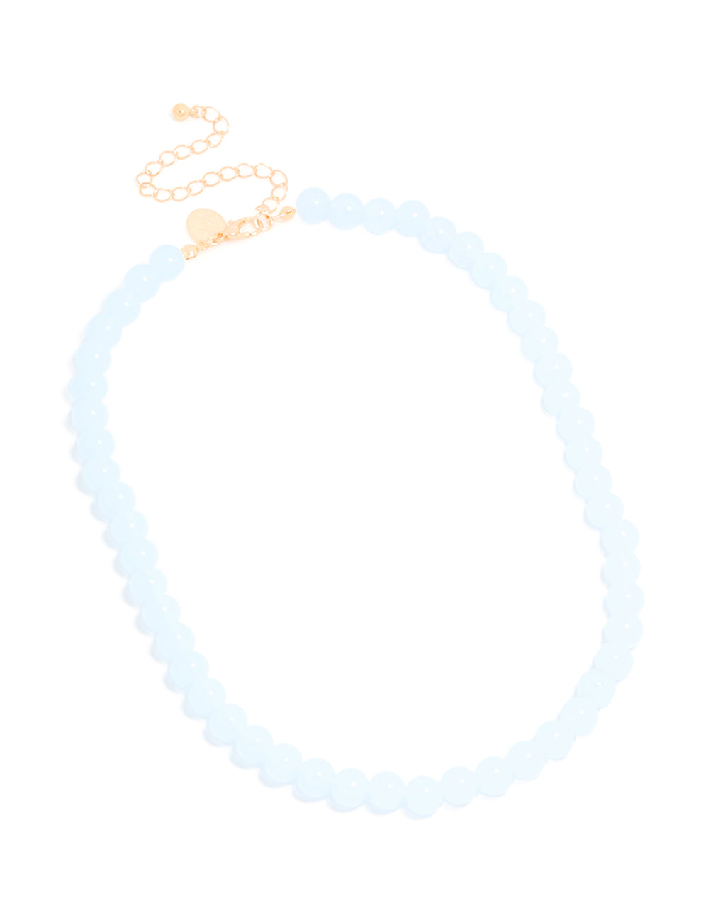 Baby Blue Acrylic Beaded Necklace