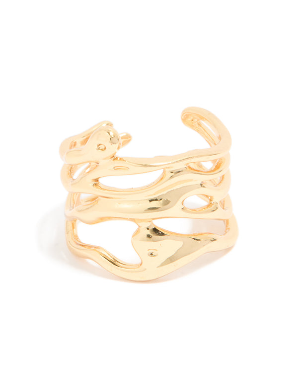 Gold Plated Wrap Around Ring