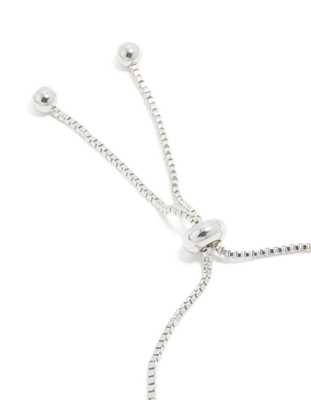Silver Cubic Zirconia Statement Flower Toggle Bracelet