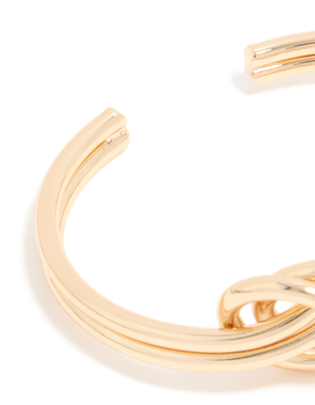 Gold Layered Knot Wrist Cuff