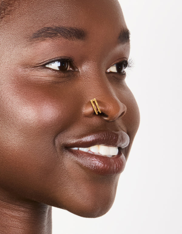 Gold Plated Surgical Steel Double Hinged Nose Rings Pack