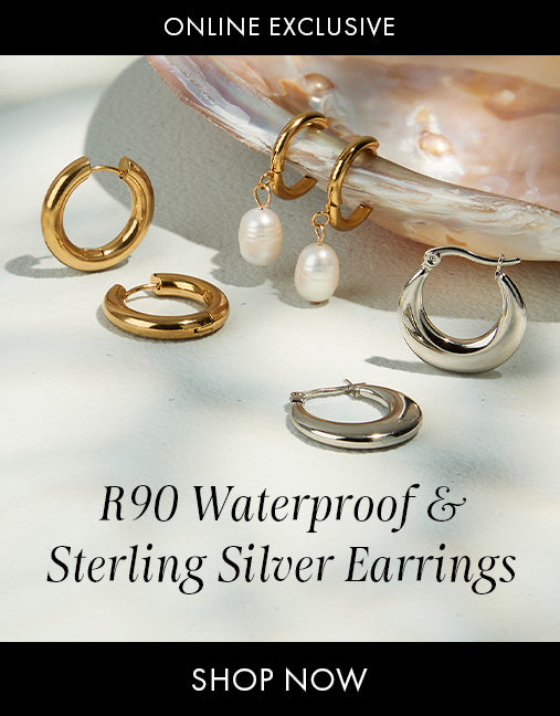 WK 19: R90 Waterproof & Sterling Silver Earrings