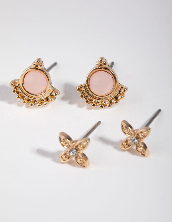 Gold Mini Festival 2-pack Earring