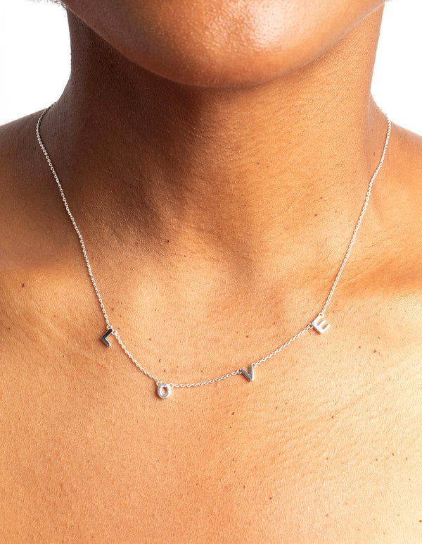 Silver Love Necklace