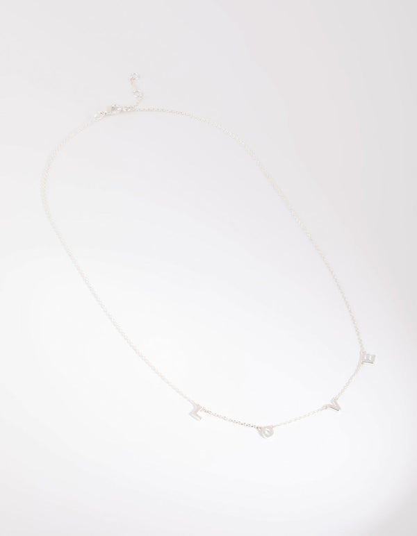 Silver Love Necklace