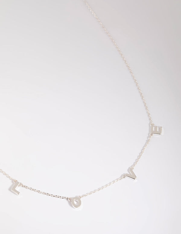 Silver Love Necklace