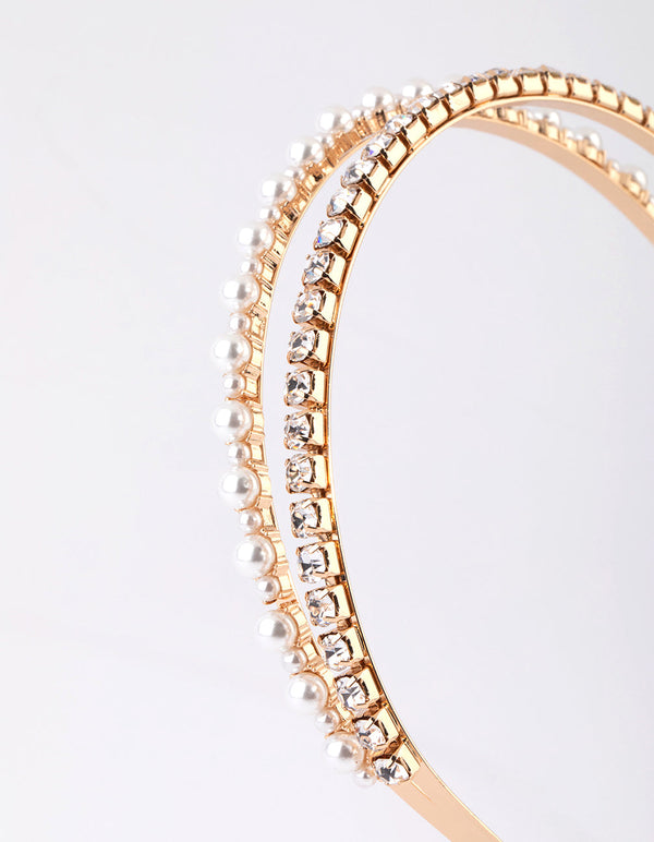 Diamante & Pearl Headband