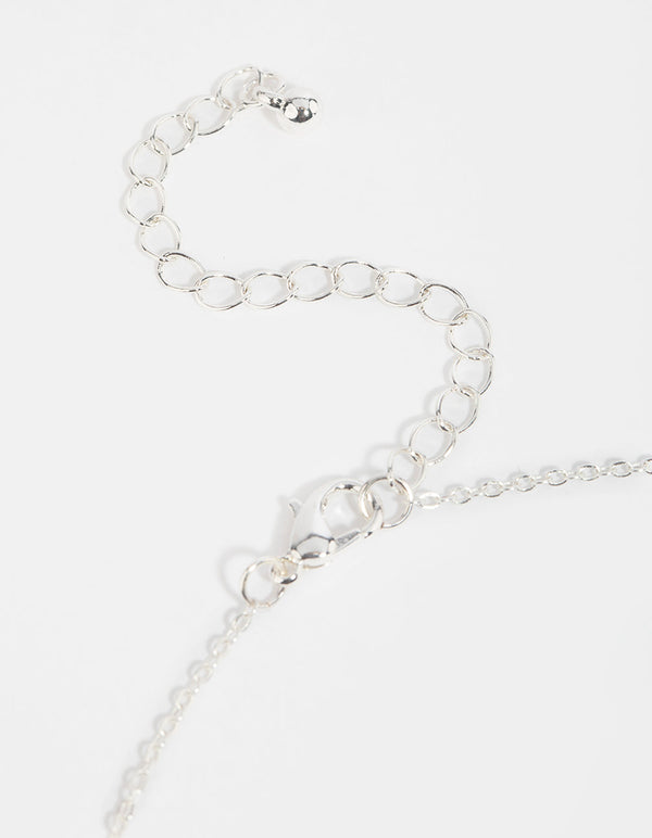 Green Cushion Halo Necklace & Earrings Set