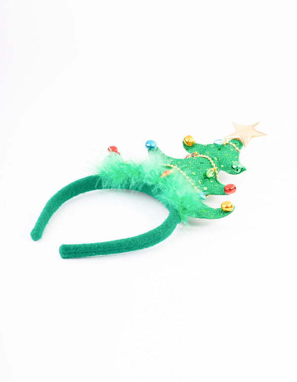 Kids Fabric Christmas Tree Headband